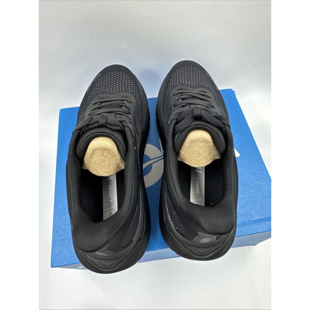 Hoka Arahi 7 Women’s Black Blackout 1147851 BBLC Walking Running Shoes Size 6B - Picture 7 of 16